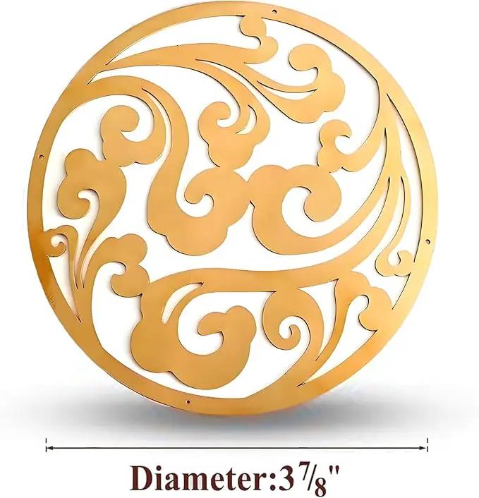 Copper Bird Bath Purification Disk, Water Wiggler for Bird Bath, Bird Bath Copper Disk, 1mm Reinforced 99% Pure Copper Cleaning Disk, Universal Fit for Outdoor Birdbaths, 4 Inch in Diameter (G) by GreenHaven Gardens