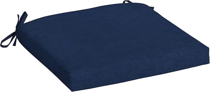 Arden Indoor/Outdoor Seat or Rocking Chair Cushion, 19 x 18, Water Repellent, Rain Proof, Fade Resistant Cushion for Rocking or Dining Chairs Sapphire Blue Leala by GreenHaven Gardens