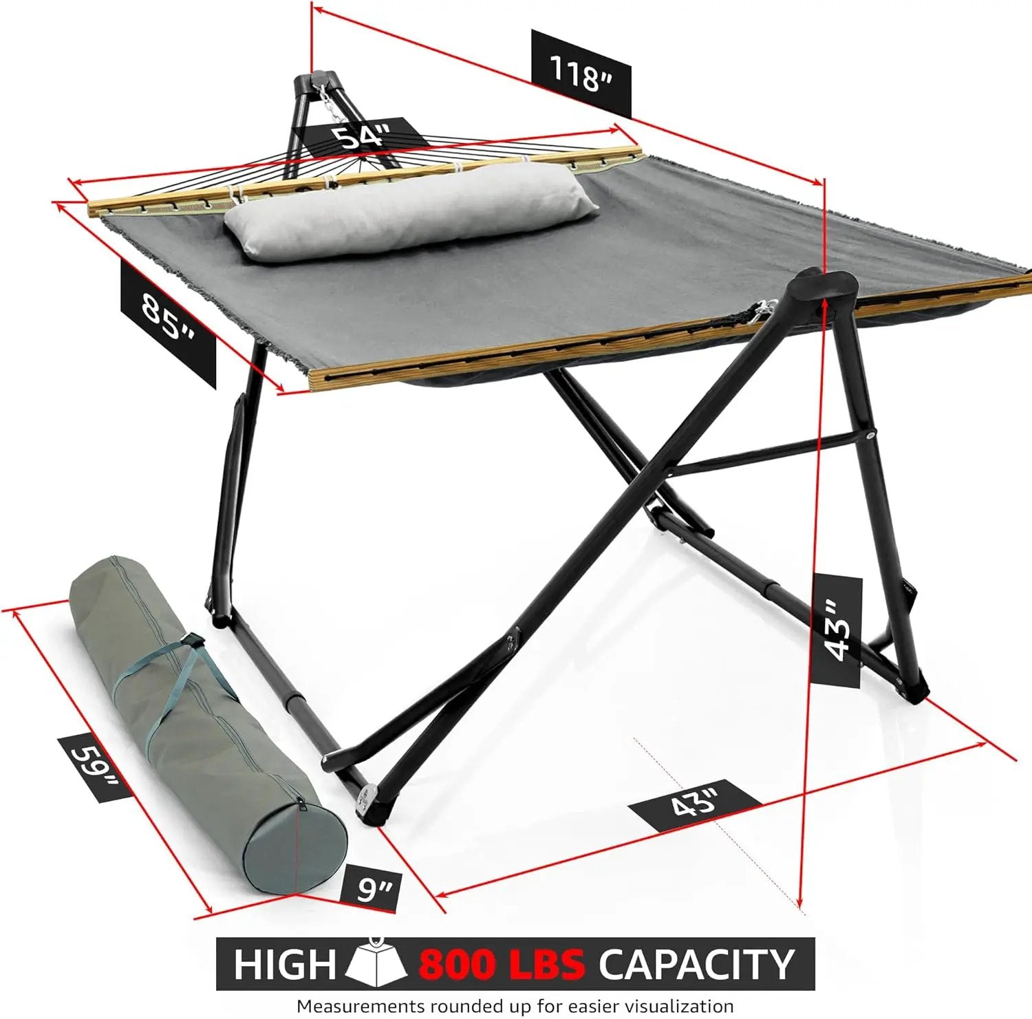 Tranquillo Unity Canvas Hammock Stand for Ultimate Relaxation by Megsu