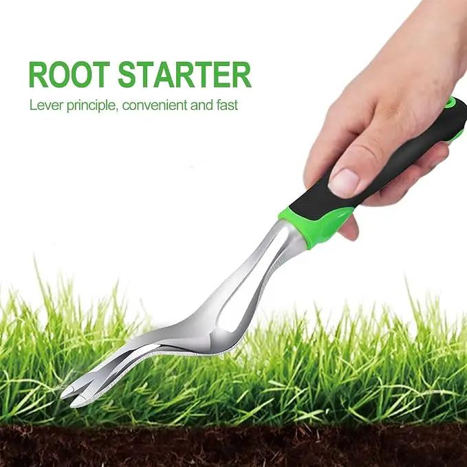 Kynup Garden Tools, Pitchforks, Garden Tools, Weeder Aluminum with Soft Rubberized Non-Slip Handle, Durable Garden Hand Tools Garden Gifts for Men Women by GreenHaven Gardens
