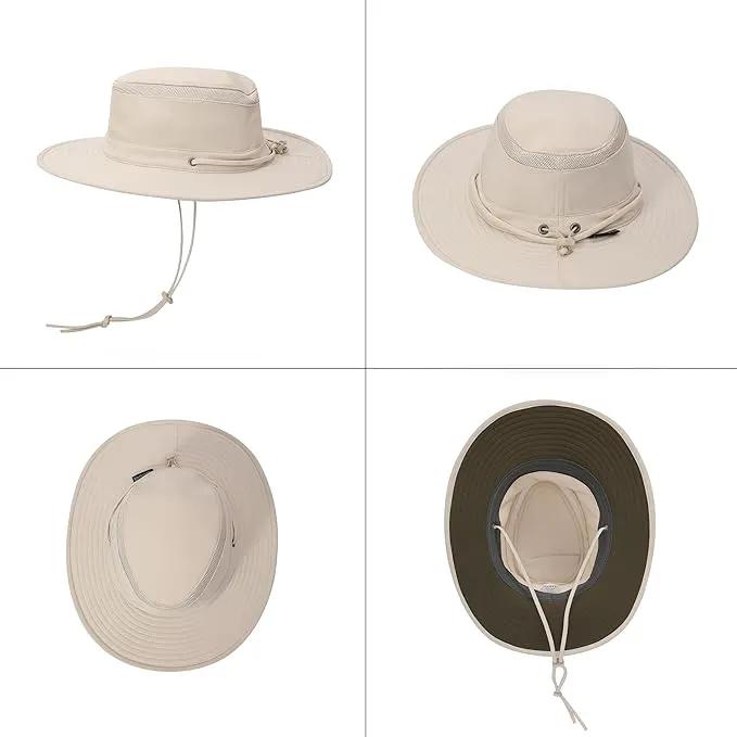 Cimarron Wide Brim Safari Sun Hat for Women & Men – UPF 50+ Outdoor Fishing Hat | Hiking, Running Travel Sun Protection Hat by GreenHaven Gardens