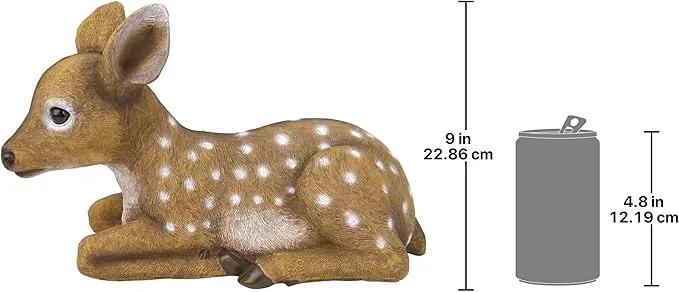 Design Toscano QM2787100 Darby, The Forest Fawn Baby Deer Statue, full color by GreenHaven Gardens