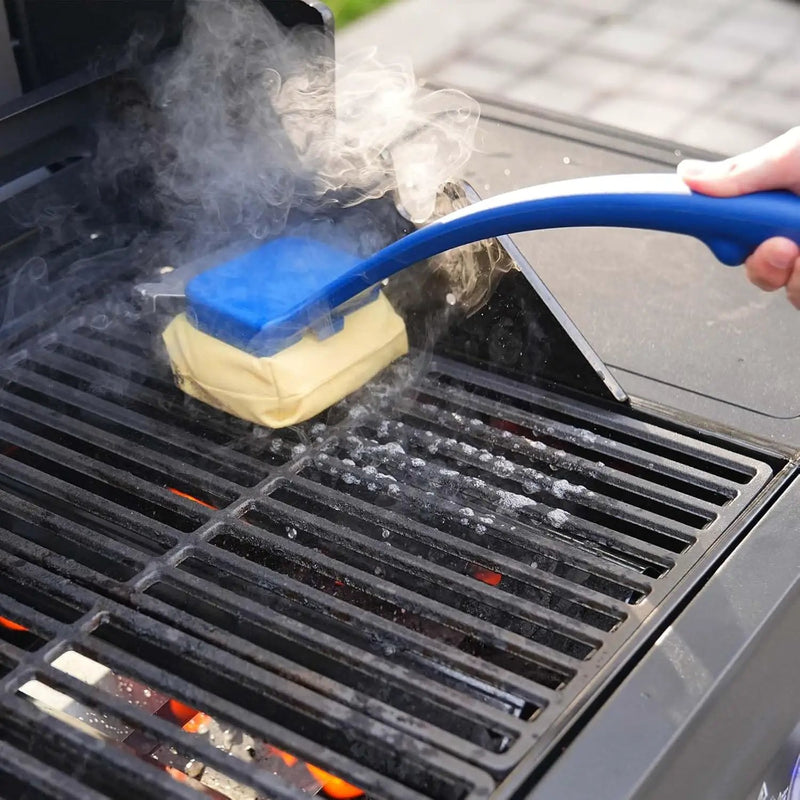 Grill Brush Bristle-Free with Replaceable Heat Resistant Kevlar Head Multi-Function Scraper BBQ Grilling Accessories, BBQ Grill Brush for Outdoor Grill, Heavy-Duty for Weber Grill Cleaner Accessories by GreenHaven Gardens
