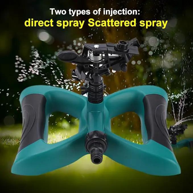 ViaGasaFamido Lawn Sprinkler Automatic Rotary Sprinkler 360° Rotating Sprinkler Irrigation System Large Coverage Area for Watering Garden Yard Trees Shrubs by GreenHaven Gardens