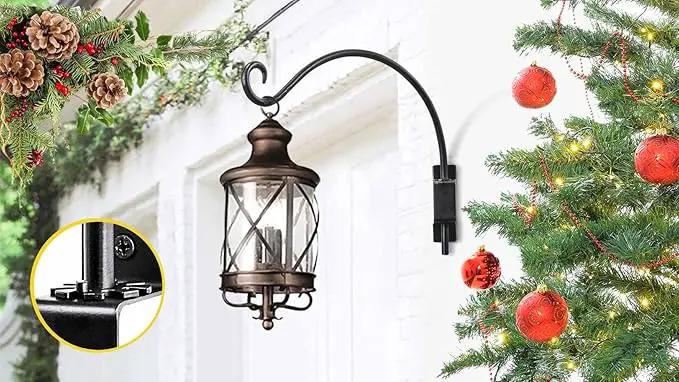AJART Bird Feeder Hangers Outdoor: 16-Inch Swivel Hanging Plant Bracket for Indoor Wall Mount - Swivel Plant Hook for Flower Basket by GreenHaven Gardens