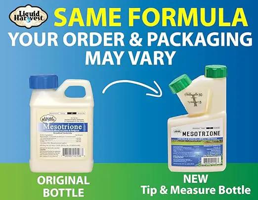 Liquid Harvest Mesotrione - 8oz - Mesotrione Concentrate (Compare to Tenacity) - Pre and Post-Emergent Weed Killer for Lawn and Turf Grasses by GreenHaven Gardens