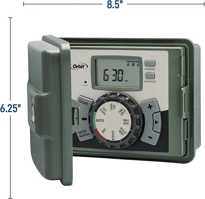 Orbit 57896 6-Station Outdoor Swing Panel Sprinkler System Timer by GreenHaven Gardens