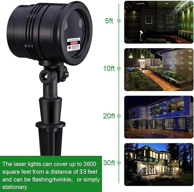 Christmas Lights Projector Outdoor, Waterproof Christmas Laser Lights with Remote Control for Outdoor Outside Christmas Decorations Farmhouse Christmas Decor by GreenHaven Gardens