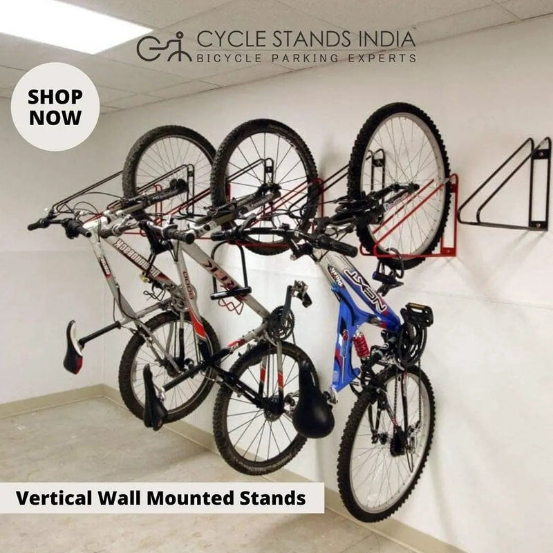 Bike Wall Mount Vertical Bike Hanger for Home Space Saving Rack Storage Mount for Garage or Home Bicycle Holder for Mountain Bikes Road Bikes Holds up to 77lbs Black,Pack of 2 by GreenHaven Gardens