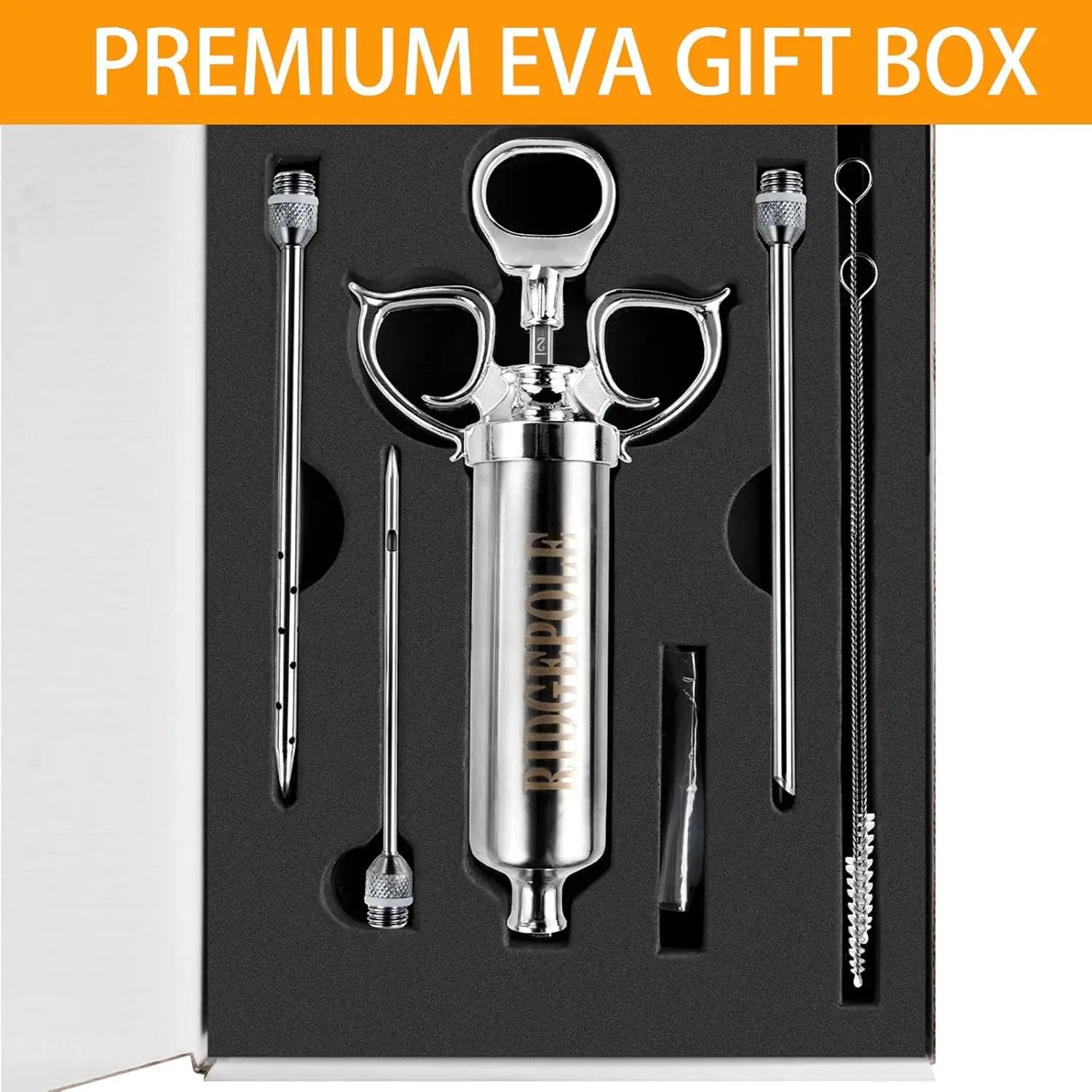 Meat Injector, Marinade Injector with 3 Marinade Needles,Seasoning Injector, Turkey Injector Syringe，2-OZ Large Capacity, All Stainless Steel 2024 UPDATE by GreenHaven Gardens