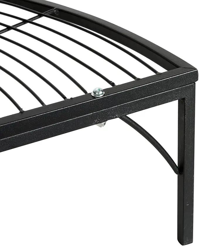 DOEWORKS 3 Tier Plant Stand Flower Pot Rack, Quarter Round Plant Corner Shelf Planters Display Holder orchid shelves for Indoor Outdoor Use, Black by GreenHaven Gardens