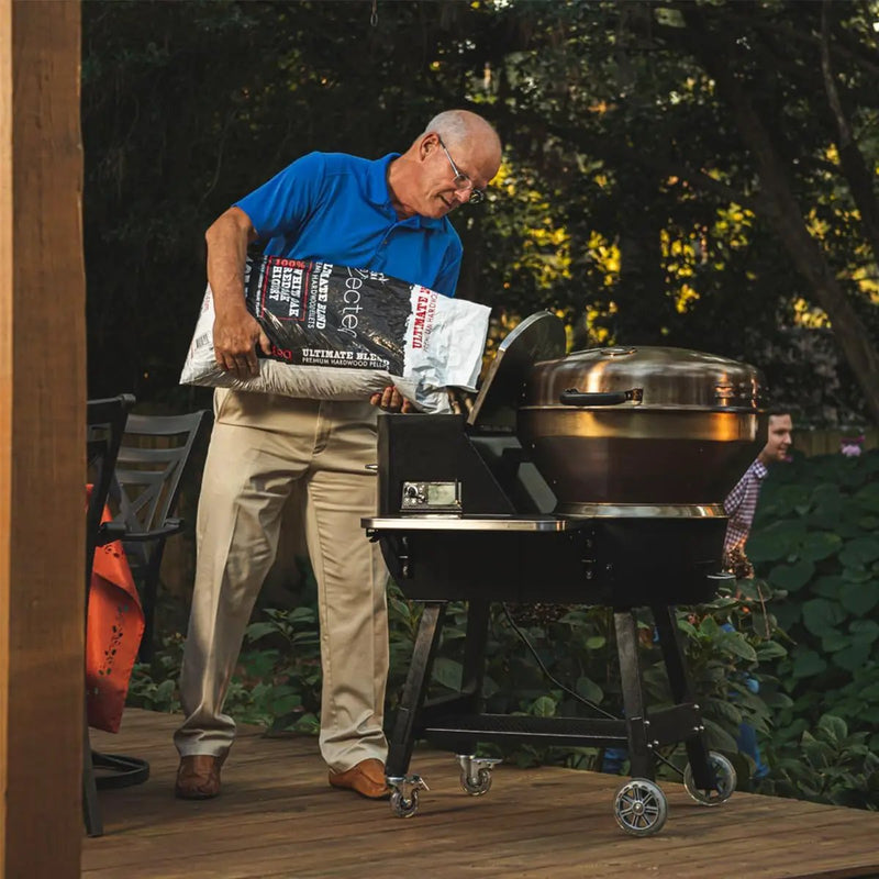 recteq Pellet Grill RT-B380X Bullseye Deluxe + Grilling Basics Bundle, WiFi Enabled Electric Pellet Smoker Grill, Wood Pellets, BBQ Outdoor, Smoke, Sear, and More by GreenHaven Gardens