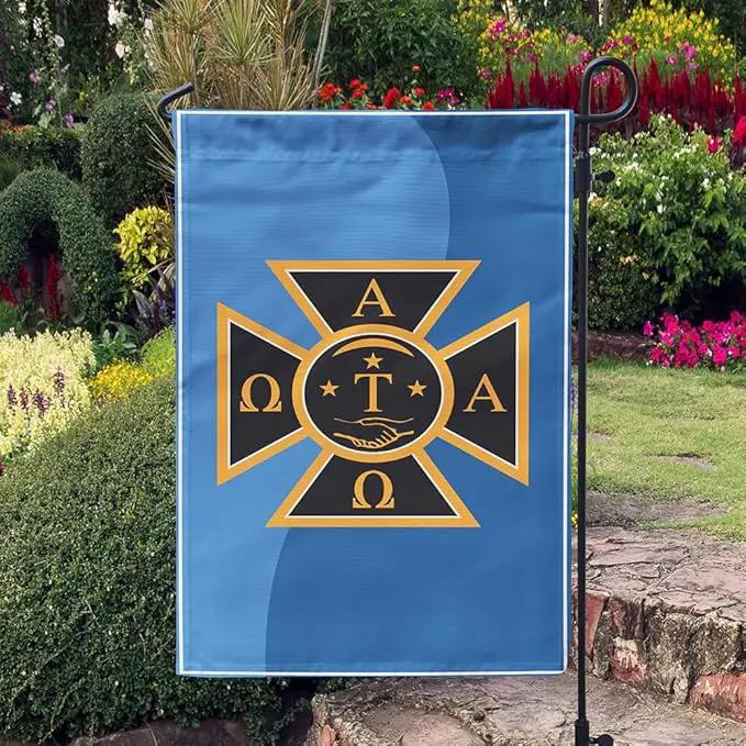 Alpha Tau Omega Licensed Flag Garden 12x19 inches Flag Banner Yard Decor Outdoor Decoration (Alpha Tau Omega #6) by GreenHaven Gardens