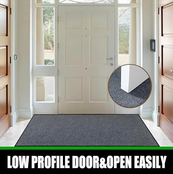 Heavy Duty Doormat, 3'x6' Indoor Outdoor Entry Rug, Commercial Entrance Mat with Rubber Border, Durable Welcome Mat, Rubber Backing Non Slip Doormat for Entryway, Large Garage Floor Mat by GreenHaven Gardens