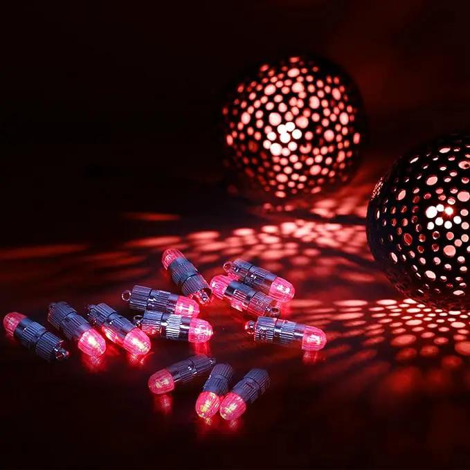 SumDirect Pack of 30 LED Mini Non-Blinking Lights for Paper Lanterns Balloons Floral Wedding Halloween Christmas Party Decoration Centerpieces (30, Red) by GreenHaven Gardens