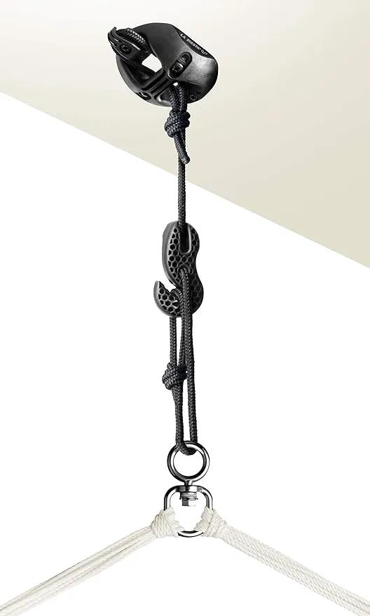 LA SIESTA® - XL King Habana Cotton Hammock Chair & CasaMount - Hanging Chair w/Suspension Kit for Walls Ceilings & Square Beams - Indoor Outdoor Swing Hanging Chair Bedroom Patio Balcony - Zebra by GreenHaven Gardens