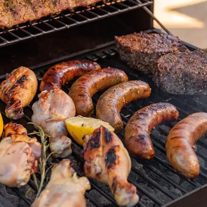 Barrel Charcoal Grill, Large Charcoal Grills with Side Shelf, Outdoor BBQ Grill,Perfect for Backyard Camping, Patio Parties, and Picnics by GreenHaven Gardens
