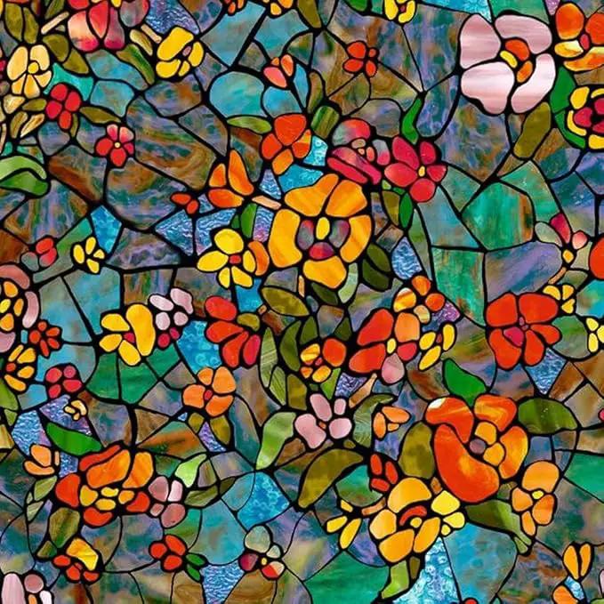 d-c-fix 346-0431-3PK Self-Adhesive Privacy Glass Window Film Venetian Garden, 17" x 78" Roll, 3-Pack by GreenHaven Gardens