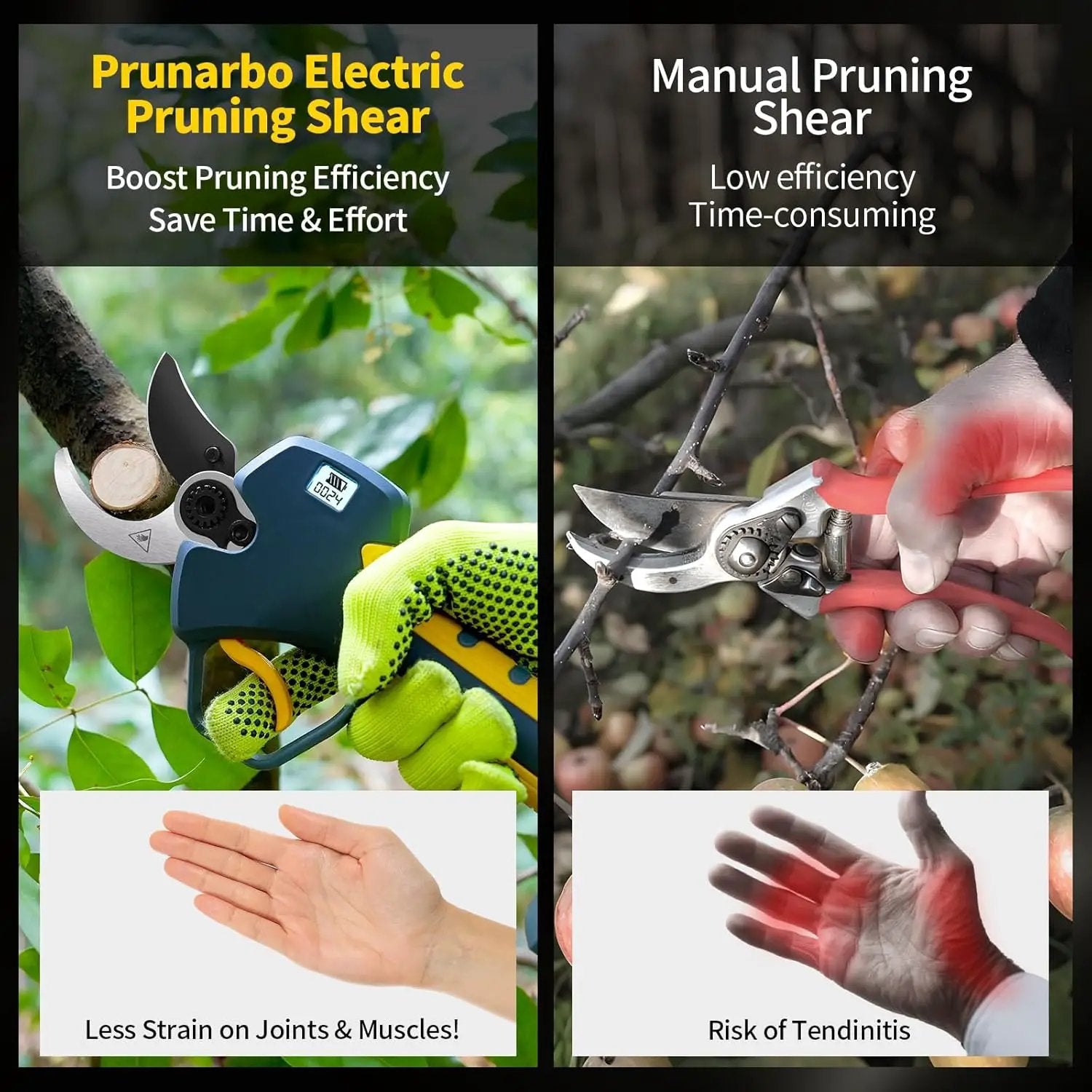 Electric Pruning Shears 40mm Compatible with Makita 18V Battery, Cordless Pruners for Gardening Heavy Duty Professional Electric Branch Cutter Tree Scissor 0.8''-1.6'' Adjustable Cutting(Only Body) by GreenHaven Gardens