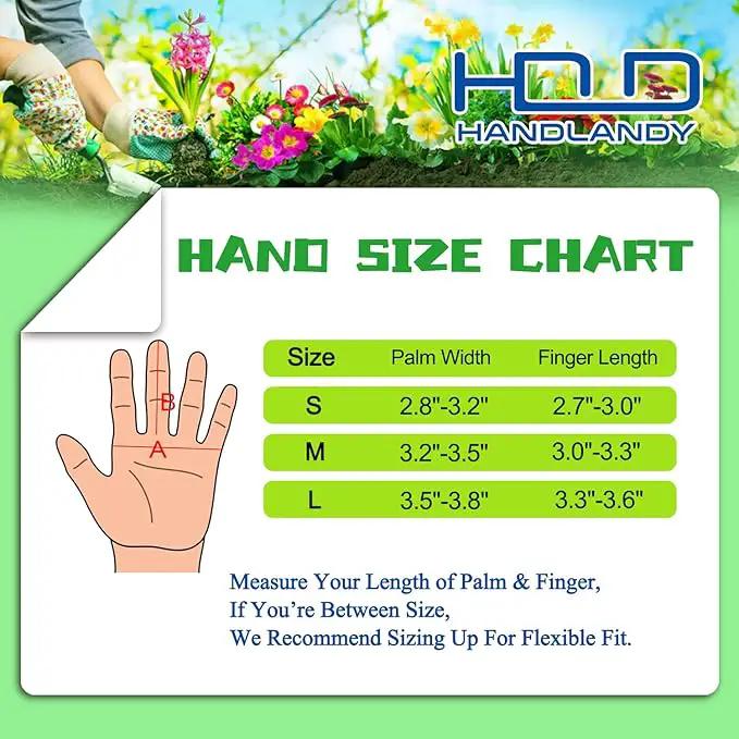 HANDLANDY Long Gardening Gloves for Men & Women, Thorn Proof Rose Pruning Gloves Leather Gauntlets Garden Glove Yard Work Glove (Medium, Brown) by GreenHaven Gardens