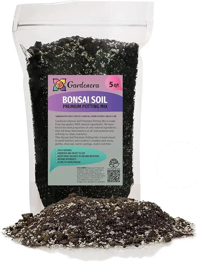 Pro Bonsai Soil Premium Potting Mix Ingredients for Thriving Bonsai Growth and Resilience - 5 Quart by GreenHaven Gardens