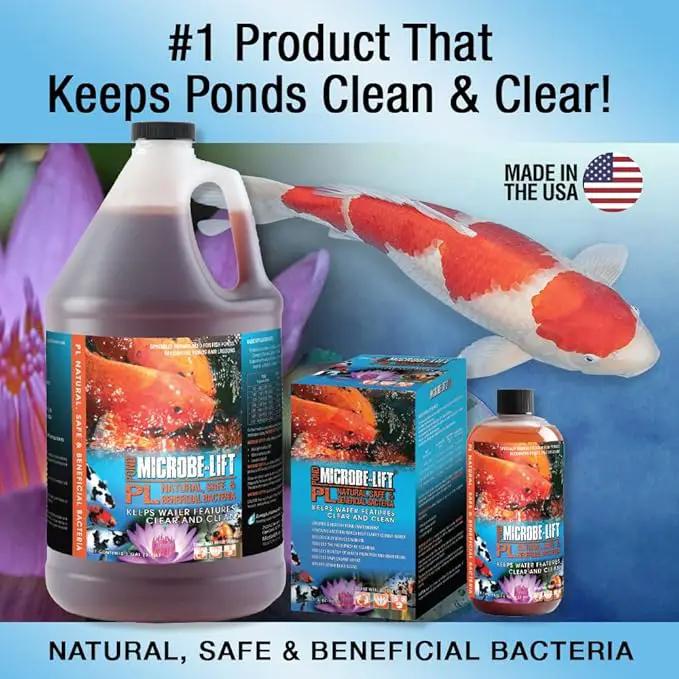 MICROBE-LIFT Algae Control Bundle for Ponds and Water Gardens, Includes ALGA32 Algaway 5.4 (32 oz) + PL Pond Bacteria and Outdoor Water Garden Cleaner (32 oz) by GreenHaven Gardens