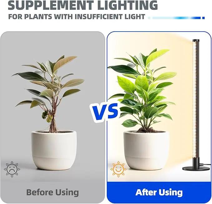 Barrina T10 Vertical Grow Light, 20W 2FT Desk LED Plant Light, Hanging and Standing, Table Top Full Spectrum Grow Lights for Indoor Plants with Stand and On/Off Switch, Ideal for Plants Growth by GreenHaven Gardens