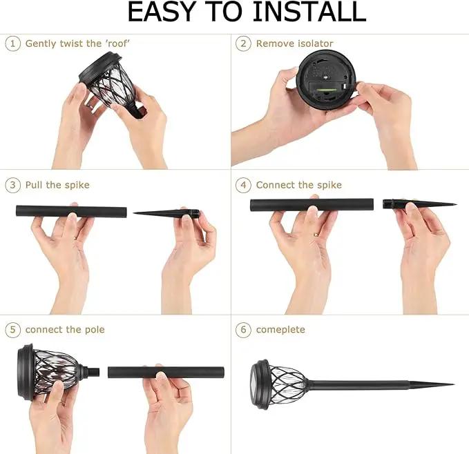 10 Pack Solar Lights Outdoor Garden Pathway Solar Powered Yard Lights for Walkway Sidewalk Driveway. by GreenHaven Gardens
