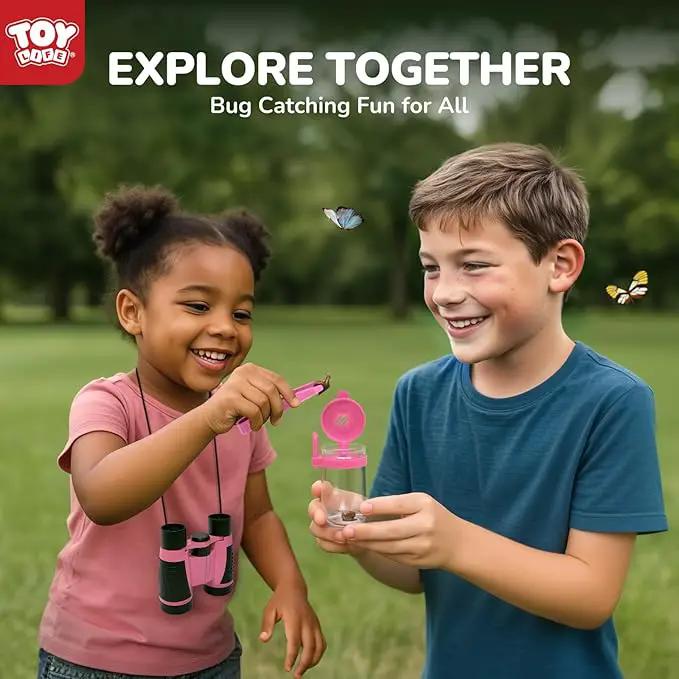 TOY Life Kids Explorer Kit with Bug Catcher for Kids, Bug Catching Kit with Bug Toys, Kid Safari Vest & Hat, Compass, Binoculars, Magnifying Glass, Educational Outdoor Toys Kid Adventure Kit by GreenHaven Gardens