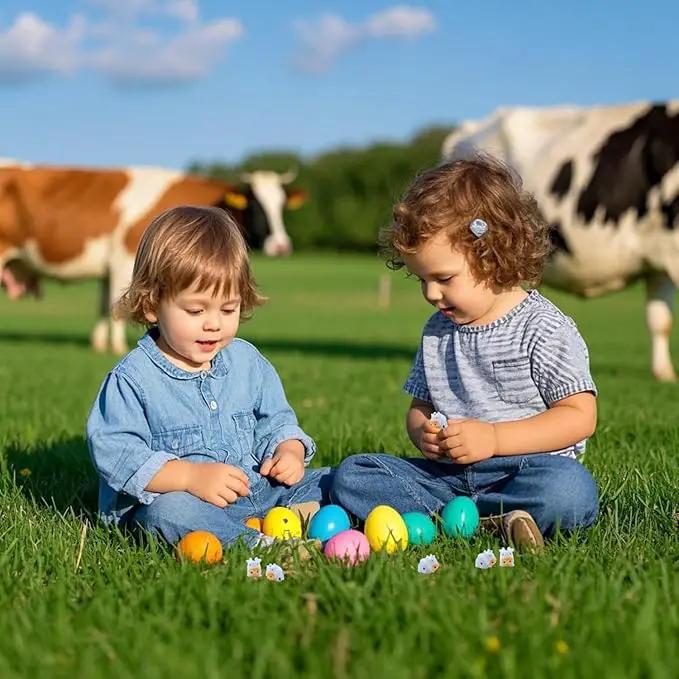 DoubleWood Mini Cow Figurines Set, 120 Pieces, Resin Mini Animals Decorations for Fairy Gardens and Miniature Landscapes (120, White) by GreenHaven Gardens