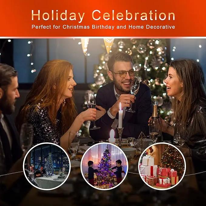 Christmas Decoration Lights, Outdoor Christmas String Lights 320 LED 11.5 Ft Waterfall Tree Lights with Big Star Topper 8 Light Modes for Christmas New Year Holiday Garden Yard Indoor Outdoor Decor by GreenHaven Gardens