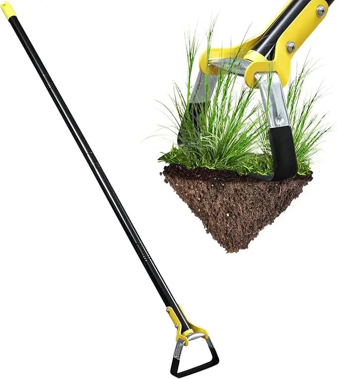 Garden Hoe，7.5FT Weeding Tools for Garden,Handheld Weeding Rake Planting Vegetables Farm,Sharp Durable Gardening Gifts for Hoe Garden Tool Traditional Steel Quenching Forging Process by GreenHaven Gardens