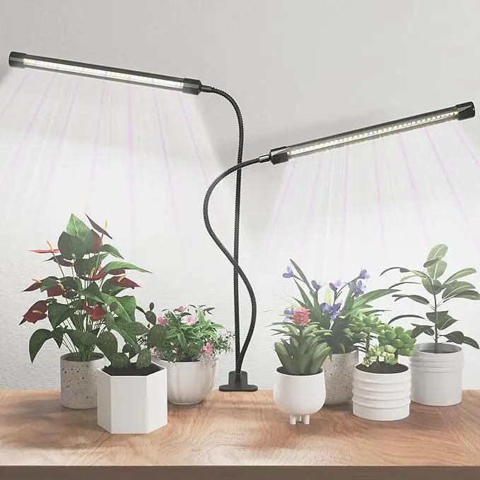 [2024 Newest] Grow Light, 6500K Full Spectrum White Red Blue 84 LED Plant Lamp Clip-on Desk for Indoor Plants Growing, 5 Dimmable Levels & Timer Setting 4/8/12H by GreenHaven Gardens