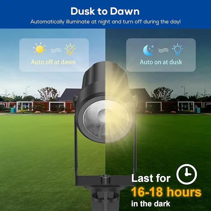 ZYAN Solar Landscape Spotlights Outdoor Waterproof IP65, Bright Solar Powered Garden Yard Spot Lights for Outside Plant, Tree, Pathway, Auto On/Off Wall Lights for Walkway, Lawn, Pool Areas-4 Pack by GreenHaven Gardens