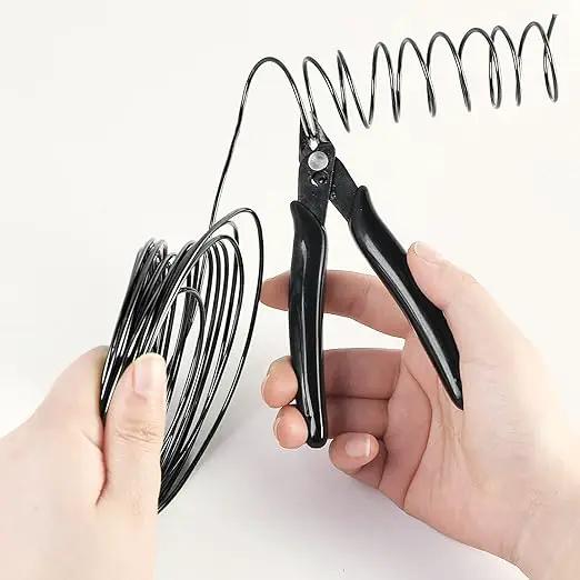 Sanlykate Bonsai Training Wire Kit, 9 Roll Tree Training Wires 295.27 Feet Total, 1.0mm, 1.5mm, 2.0mm Anodized Aluminum Wire Set, Hold Plant Branches Trunks - Black by GreenHaven Gardens
