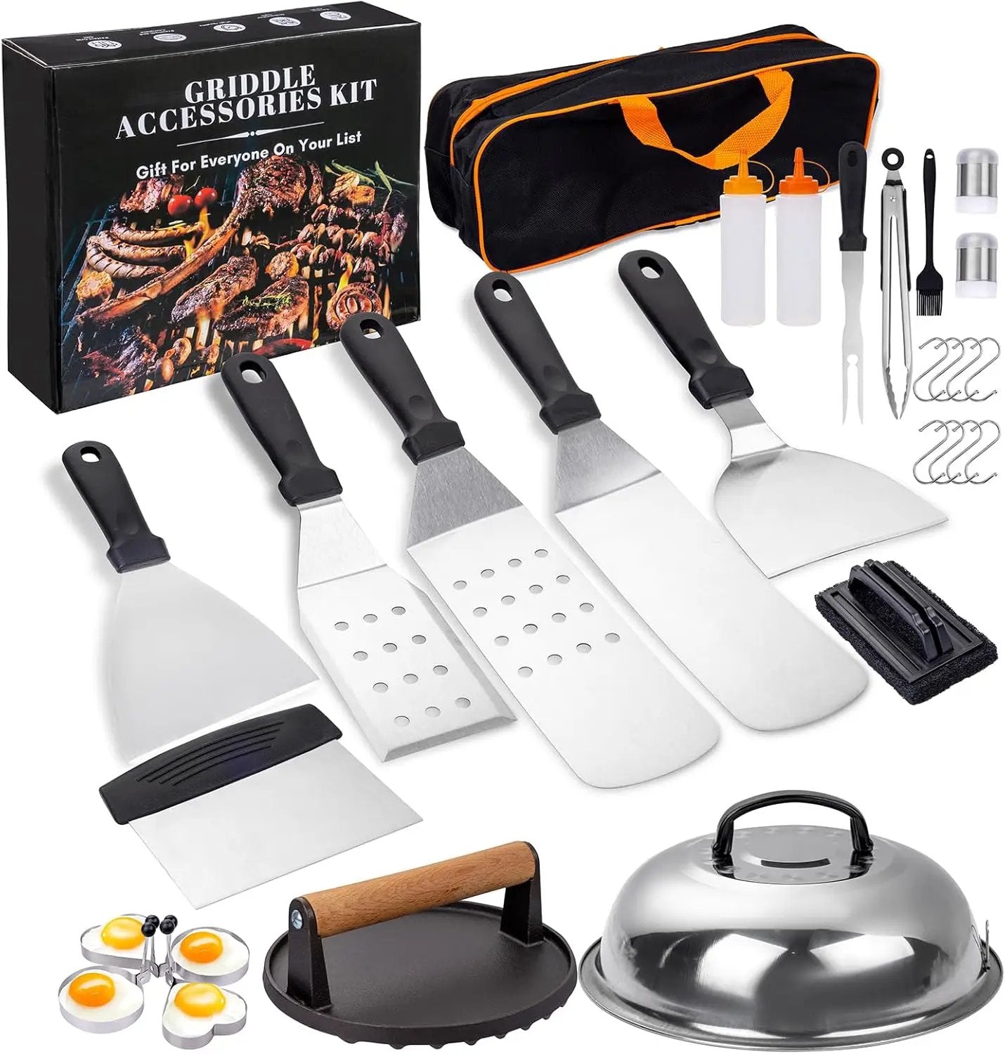 Supernal 29Pcs Blackstone Griddle Accessories,Men, BBQ Accessories,Blackstone Accessories,Camping Accessories,Men Gifts for Birthday,Flat Top Grill Accessories,Griddle Accessories Kit by GreenHaven Gardens