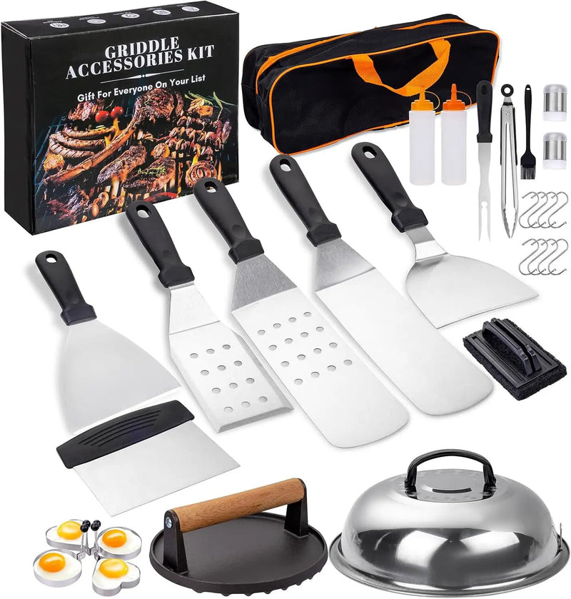 Supernal 29Pcs Blackstone Griddle Accessories,Men, BBQ Accessories,Blackstone Accessories,Camping Accessories,Men Gifts for Birthday,Flat Top Grill Accessories,Griddle Accessories Kit by GreenHaven Gardens