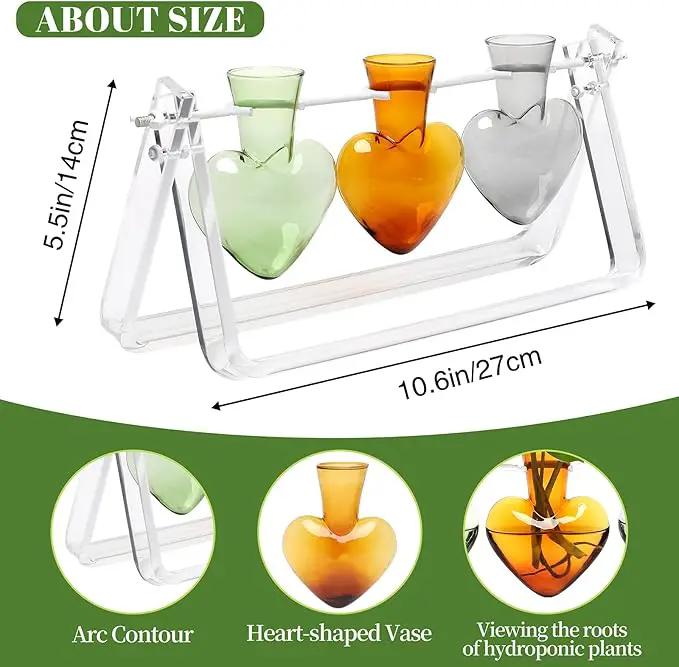 Plant Terrarium Propagation Stations with Acrylic Stand Birthday Gifts for Women Plant Stand Indoor Office Home Decor by GreenHaven Gardens
