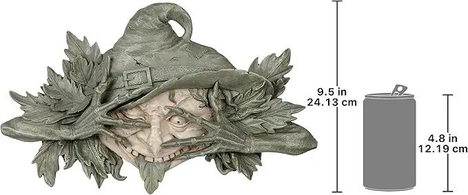 Design Toscano Poison Ivy Forest Witch Greenman Wall Hanging Sculpture, 15.5" Wx2 Dx9.5 H, two tone stone by GreenHaven Gardens