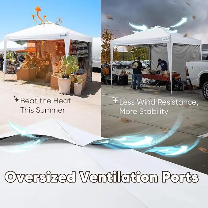Quictent 10x10 Pop Up Canopy Tent, Instant Setup Gazebo for 1 Person, Portable & Compact, Waterproof & UV Protection, Ideal for Camping, Beach, Parties, and Outdoor Events by GreenHaven Gardens