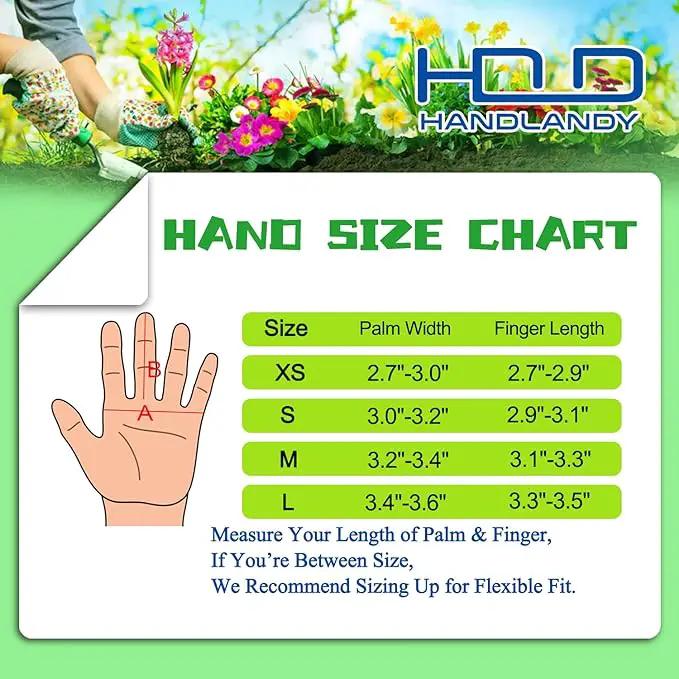 HANDLANDY Long Gardening Gloves for Men & Women, Thorn Proof Rose Pruning Gloves Leather Gauntlets Garden Glove Yard Work Glove (Large, Green) by GreenHaven Gardens