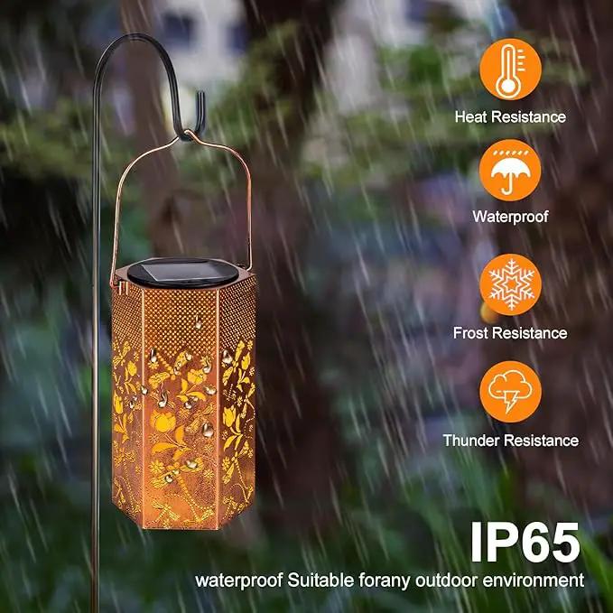 Dragonfly Solar Lanterns Outdoor Waterproof - Birthday Gifts for Women, Men, Mom, Mothers Day Gifts, Solar Lights Outdoor Hanging Garden Decor for Outside, Patio, Outdoor, Yard, Lawn, Balcony by GreenHaven Gardens