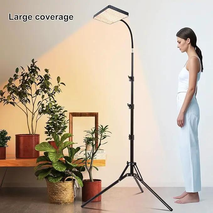 FECiDA Grow Lights with Stand and Timer, Tripod Standing Grow Lights for Indoor Plants, 208PCS LEDs Bright Enough Plant Growing Lamps for Bonsai Tree, Seed Starting, 24"-64" Height Adjustable by GreenHaven Gardens