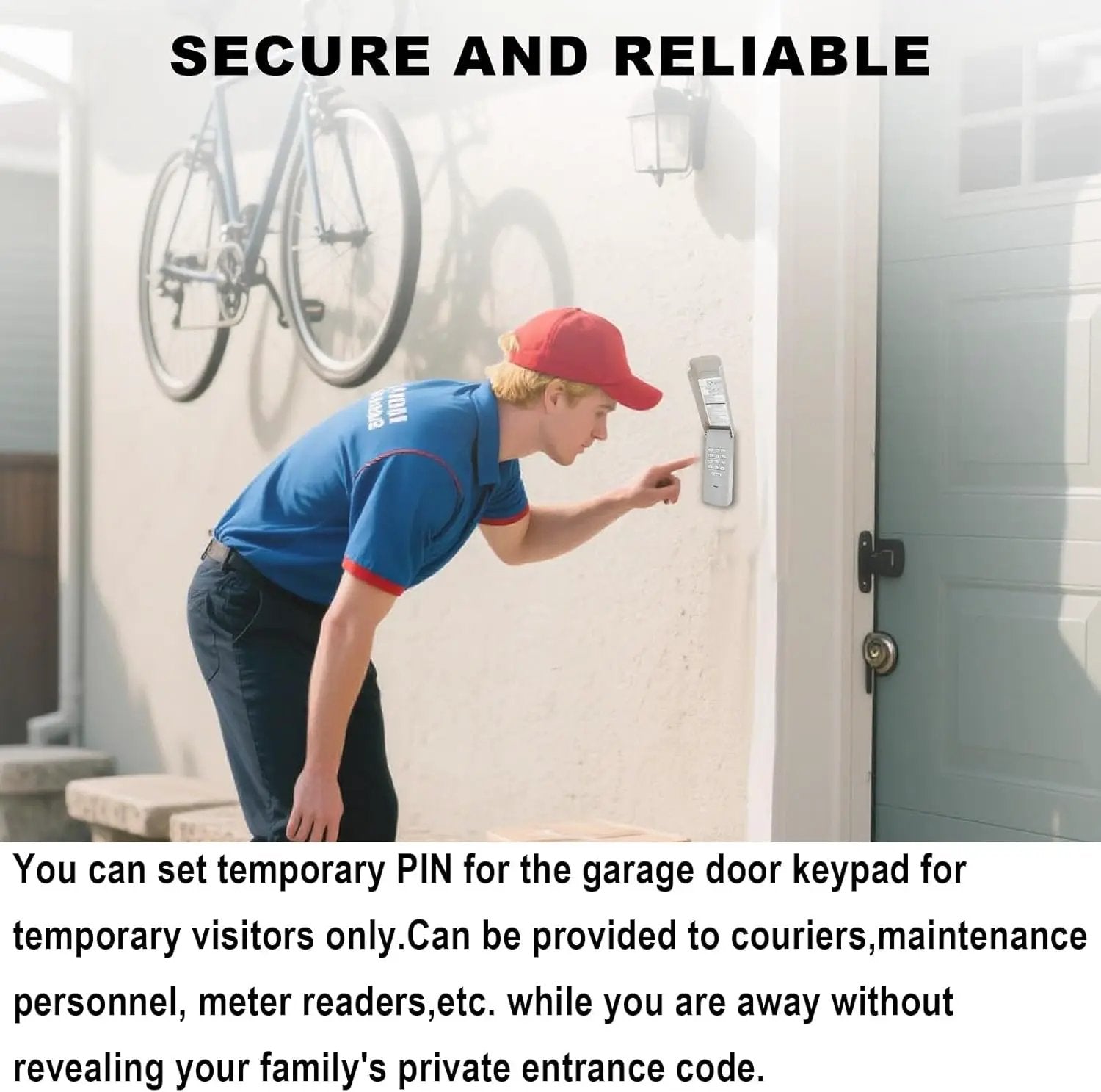 Garage Door Opener Keypad for Liftmaster Chamberlain Craftsman Garage Door Opener, Replace Wireless Keypad 877MAX Keyless Entry with 315/390 MHZ Learn Button Produced Since 1993 by GreenHaven Gardens