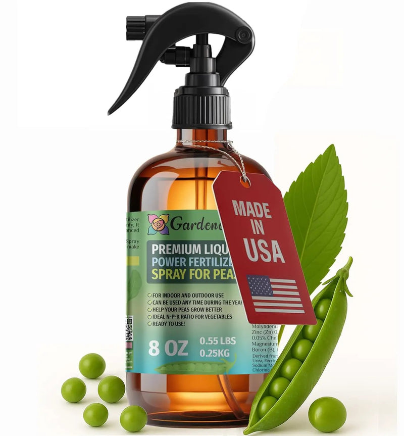 Liquid Power Peas Fertilizer Spray – Ready-to-Use Liquid Plant Food Mist for Peas – Premixed, Easy Application – Fast-Acting Formula for Growth, Roots & Yield – Indoor & Outdoor Use – 8 oz by GreenHaven Gardens
