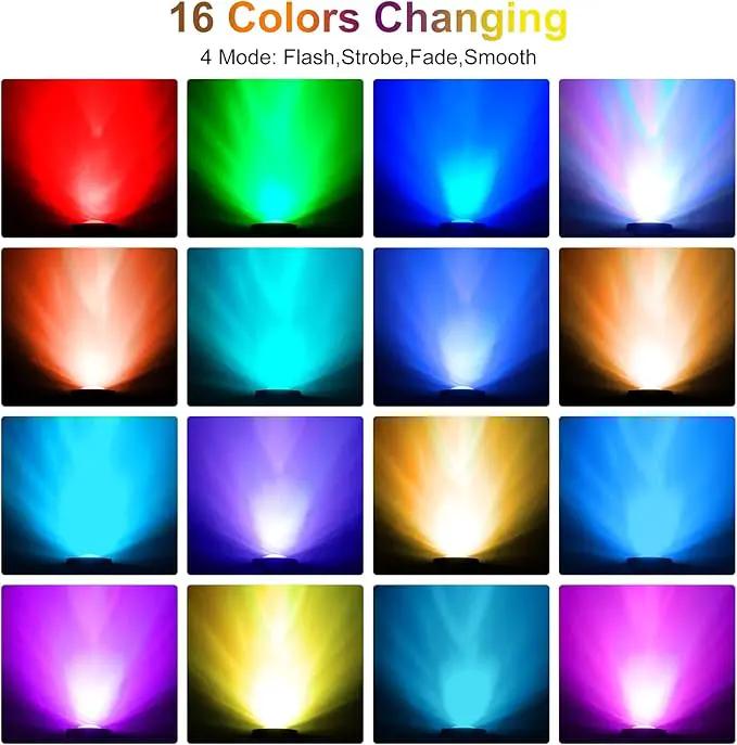 RGB Pond Lights with Timer, LED Underwater Submersible Colorful Landscape Spotlights, 98ft Remote Control IP68 Waterproof Fountain Lights for Fish Aquarium Tank Garden Yard Pool (Set of 2) by GreenHaven Gardens