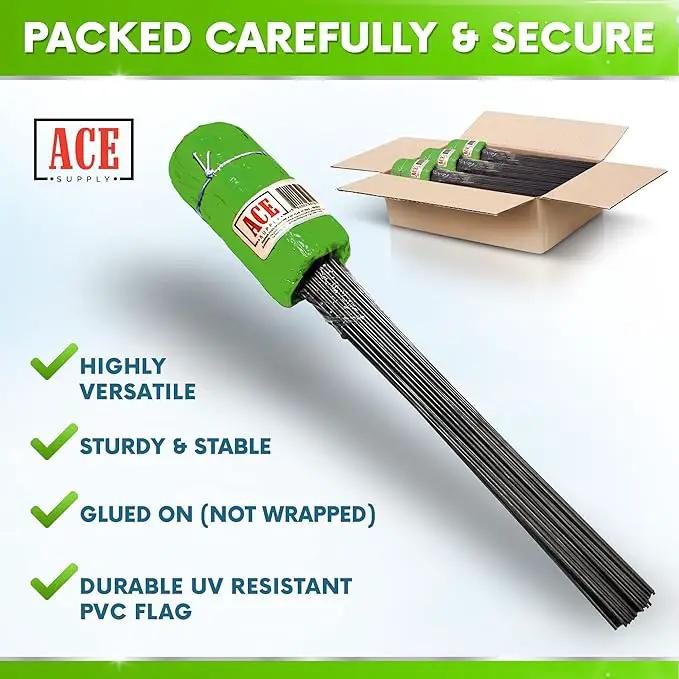 Green Marking Flags 1000 Pack - 4x5x15 Inch Green Flags for Yard - Markers For Lawn, Irrigation, Landscaping, Survey & Sprinkler Head Marking by GreenHaven Gardens
