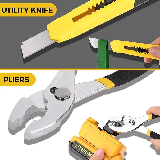 WGGE 39-Piece Home Tool Set/Hand Tool Set – Durable Household Hand Tool Kit with Hammer, Screwdrivers, Pliers, Wrench, Hex Keys & More – Compact Storage Case for Home Repairs, DIY & Maintenance by GreenHaven Gardens