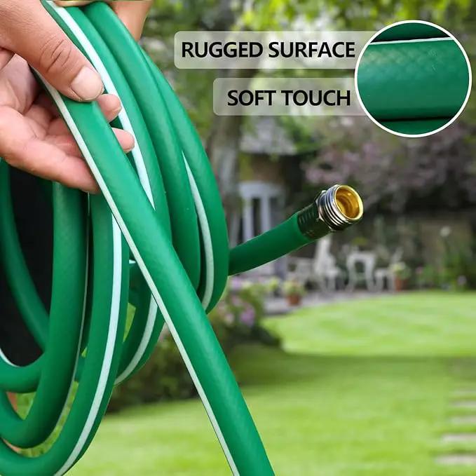 Short Garden Hose 6ft – Hybird Water Hose Leader - Small Hose Extender, Heavy Duty Hose Extension for Lawn Watering, Car Washing - Burst 500 Psi (Green, 6 FT) by GreenHaven Gardens