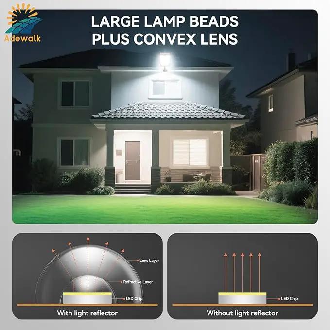 5000W Solar Lights Outdoor - 7000K LED Solar Street Lights Outdoor with Motion Sensor and Remote Control, IP66 Waterproof, Dusk to Dawn for Yard, Patio, 2 Pack by GreenHaven Gardens
